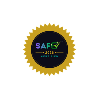 SAFE✓™ gold CERTIFIED seal